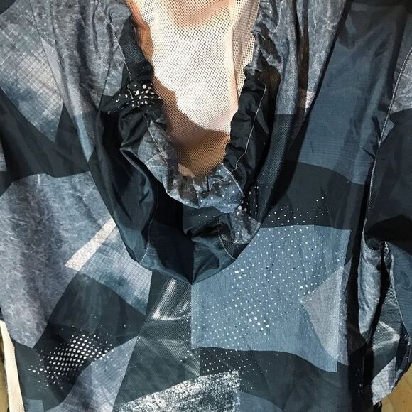 Zyia active Jacket pink blue Women’s SZ Small windbreaker zip hooded - Picture 5 of 6